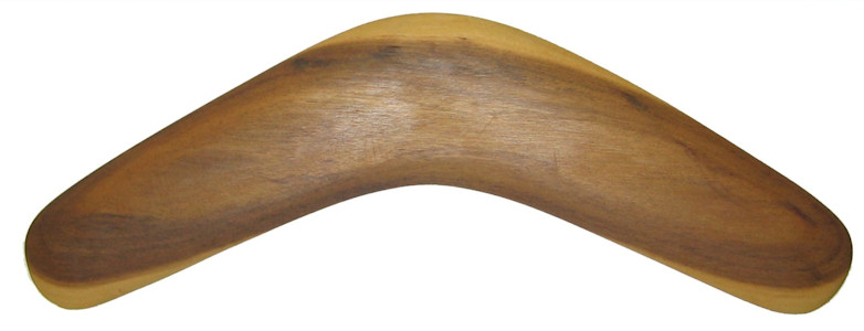 wooden boomerang 12 inch